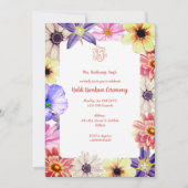 Invitation Cérémonie Haldi Kumkum (Devant)