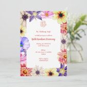 Invitation Cérémonie Haldi Kumkum (Debout devant)