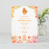 Invitation Cérémonie Haldi Kumkum (Debout devant)