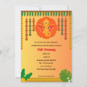 Invitation Cérémonie hindou de Janeu de Poite Upanayanam (Devant)