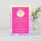 Invitation Cérémonie indienne de l'Annaprashana du premier ri (Debout devant)