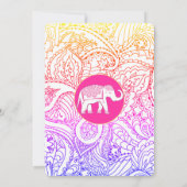 Invitation Cérémonie indienne de l'Annaprashana du premier ri (Dos)