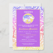 Invitation Cérémonie indienne de l'Annaprashana du premier ri (Devant)