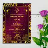 Invitation Cérémonie indienne des Fiançailles hindous Elément