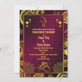 Invitation Cérémonie indienne des Fiançailles hindous Elément (Devant)