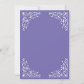 Invitation Cérémonie islamique moderne violet de henné musulm (Dos)