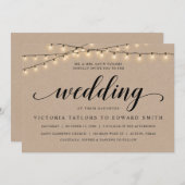 Invitation Cérémonie Mariage de l'église, Hébergement des par (Devant / Derrière)