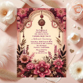 Invitation Cérémonie Mehandi Pavillon Mulberry Mariage indien