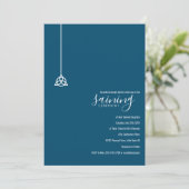 Invitation Cérémonie moderne de formation de bébé Triquetra C (Debout devant)