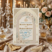 Invitation Cérémonie moderne de Nikkah islamique bohème