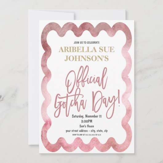 Invitation Cérémonie officielle d'adoption de la journée Gotc (Devant)