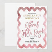 Invitation Cérémonie officielle d'adoption de la journée Gotc (Devant / Derrière)