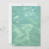 Invitation Cérémonie privée Décontractée de Mariage tropical (Dos)