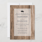 Invitation Cérémonie Rustique de Graduation Industrielle + Ré (Devant)