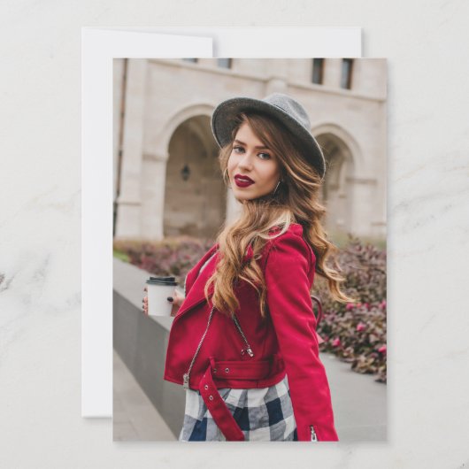 Invitation cérémonie simple d'épinglage d'infirmière en noir (Dos)