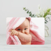 Invitation Cérémonie simple du premier riz Annaprashan Invita (Debout devant)