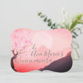 Invitation Cerezo japonés rosa y définitivamente brumosas (Debout devant)