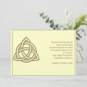 Invitation Cerf celtique dans la récolte d'or et mythique ivo (Debout devant)