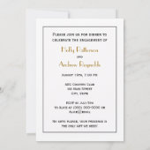 Invitation Cerf Daim devant un Arbre Blason Emblématique (Dos)