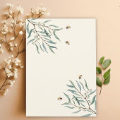 Invitation Cerf de maman et cerf de bébé Baby shower doux