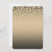 Invitation Cerf de Noël Chapeau de Père Noël,Diamants ,Fête d (Dos)