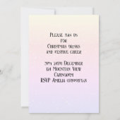 Invitation Cerf en Noël de neige Cocktail Party (Dos)