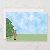 Invitation Cerf mignon, Animaux des bois et Anniversaire Cabi (Dos)
