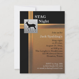 Invitation Cerf Noir, Cuivre et Argent 2