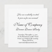 Invitation Cerf noir - Enterrement de vie de garçon (Devant / Derrière)