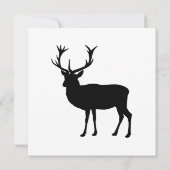 Invitation Cerf noir - Enterrement de vie de garçon (Dos)