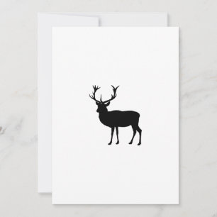Invitation Cerf noir - Enterrement de vie de garçon