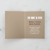 Invitation cerf rustique la chasse est au-dessus de la faire- (Intérieur)