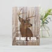 Invitation cerf rustique la chasse est au-dessus de la faire- (Debout devant)