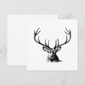 Invitation Cerfs Animaux Antlers Nature Faune Hornes Pots (Devant / Derrière)