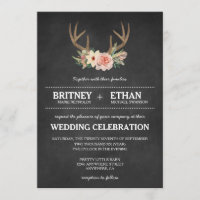 Cerfs communs Antler de tableau de pays épousant