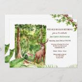 Invitation Cerfs dans les bois (Devant / Derrière)