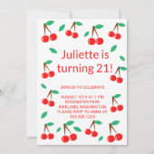 Invitation Cerise (Devant)