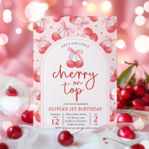 Cerise 1er anniversaire fête Coquette Cerise Anniv