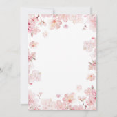 Invitation Cerise Fleur crème glacée Fête des mariées Scoopée (Dos)