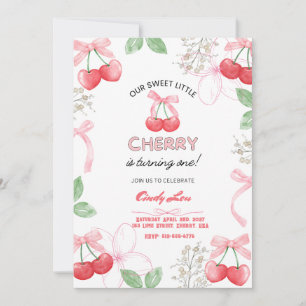 Invitation Cerise la plus douce 1ère commande numérique perso