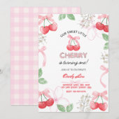 Invitation Cerise la plus douce 1ère commande numérique perso (Devant / Derrière)