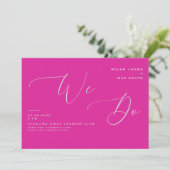 Invitation Cerise Nous Ne Faisons Aucun Mariage Parent (Debout devant)