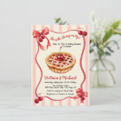 Invitation Cerise sur le Baby shower à tarte (Debout devant)