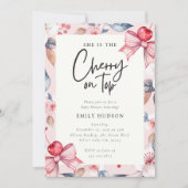 Invitation Cerise sur le Baby shower de coquette de la cornei (Devant)