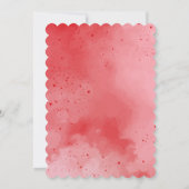 Invitation Cerise sur le Baby shower de fille rose supérieur (Dos)