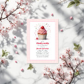 Invitation Cerise sur le Baby shower supérieur