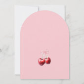 Invitation Cerise sur le Baby shower supérieur (Dos)