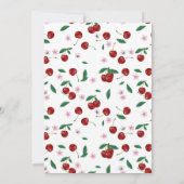 Invitation Cerise sur le dessus Baby shower moderne Blue Bow  (Dos)