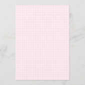 Invitation Cerise sur le dessus Baby Shower Rose à Ruban Vich (Dos)