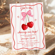 Cerise sur le dessus de la Mariée Cute Rose Bow